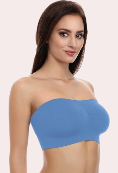 2 Tube Bandeau Bra Tops for Fashionable Women