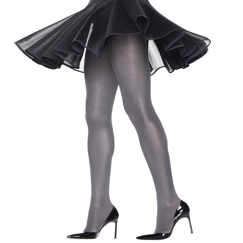 Purely Femme (HANES) Profiles silky sheer Grey pantyhose - Purely Femme