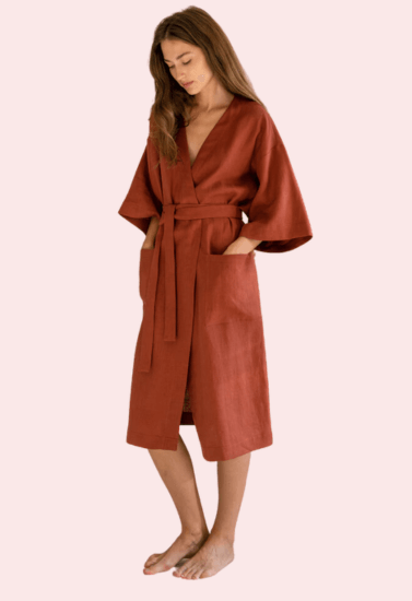 French Daina Sleeveless Organic Cotton Robe - Purely Femme