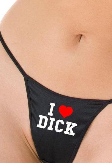 I Love Dick Printed G String Thong - Purely Femme