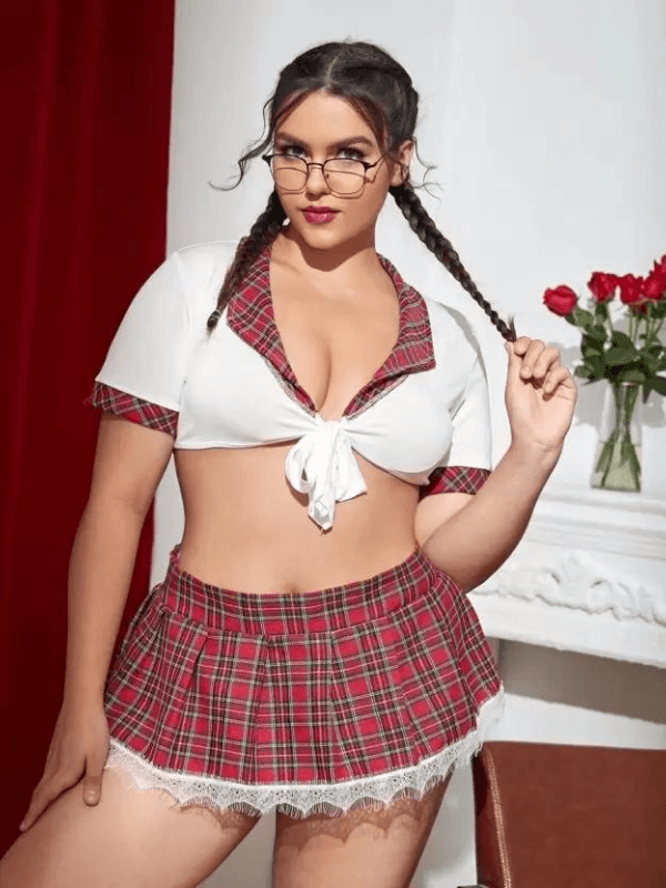 Schoolgirl Sweetheart Roleplay Costume Set - Purely Femme