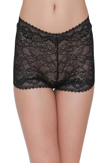 Lovely Floral Laced Sexy Boyshort - Purely Femme