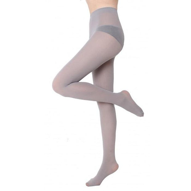 Ultra soft ultra shine waist to sheer grey women pantyhose - Purely Femme