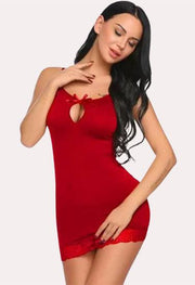 "Purely Femme" Intimate Red Nightwear for Women