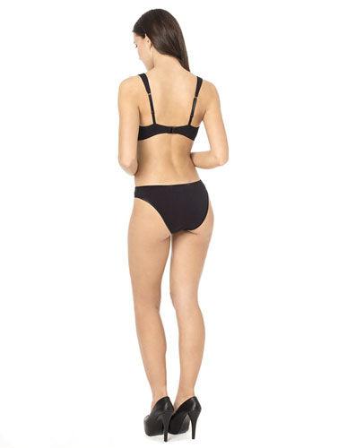 Stylish Seamless Black Push Up Bra Bikini Bottom - Purely Femme