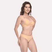 Everyday Elegance Cotton Bra Panty Set - Purely Femme