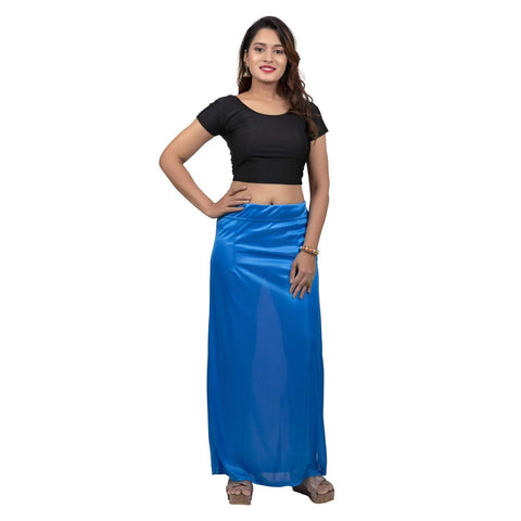 Ladies' Silk Saree Blue Petticoat - Purely Femme