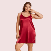 Criss Cross Back Elegant Nightdress in 4XL & 5XL Size - Purely Femme