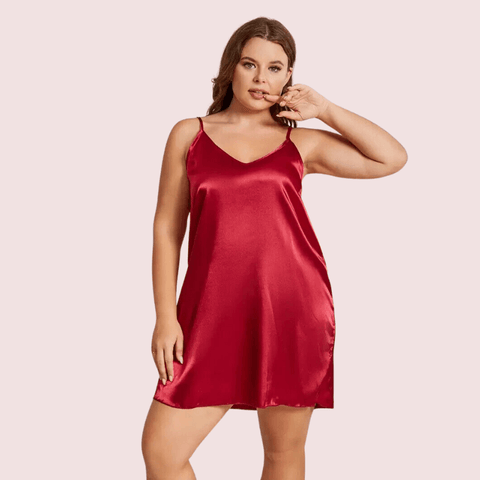 Criss Cross Back Elegant Nightdress in 4XL & 5XL Size - Purely Femme