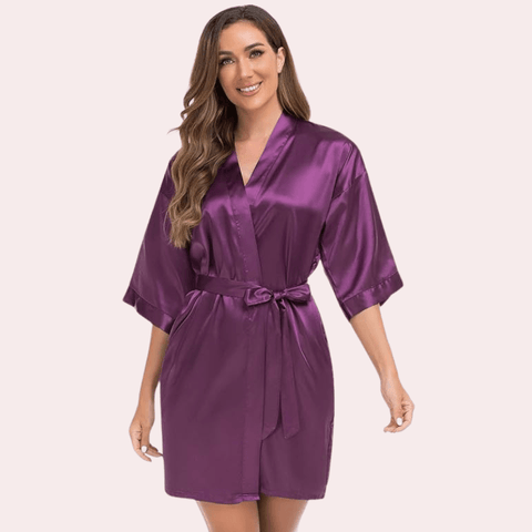 Lavish Silk Robe, Perfect for Evening Soirées - Purely Femme