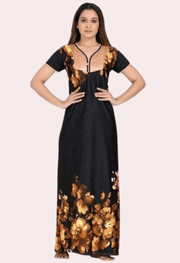 Satin Maxi Nightgown for Women - Purely Femme