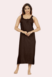 Women's Long Cotton Nightgown Slip - Purely Femme