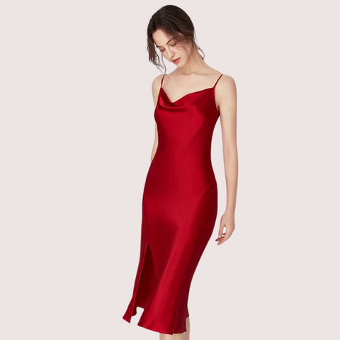 Luxurious Women's Silk Satin Sleepwear Nightdress