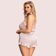 Comfortable Plus Size Cami Shorts Sleepwear Set - Purely Femme