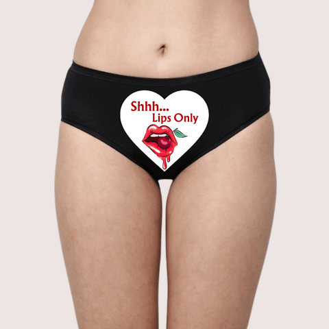 Sensual Custom Text Lips-Only Surprise Panty - Purely Femme