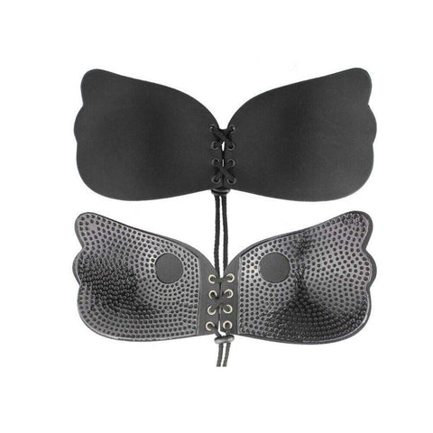 "Solid" Non-Wired Padded Stick-On Push-Up Bra.