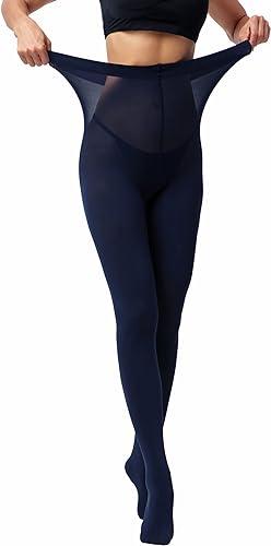 Women's Navy Blue Opaque Tights - Purely Femme