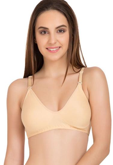 ♥Super Fine Cotton Beige Bra (PK Of 2) - Purely Femme