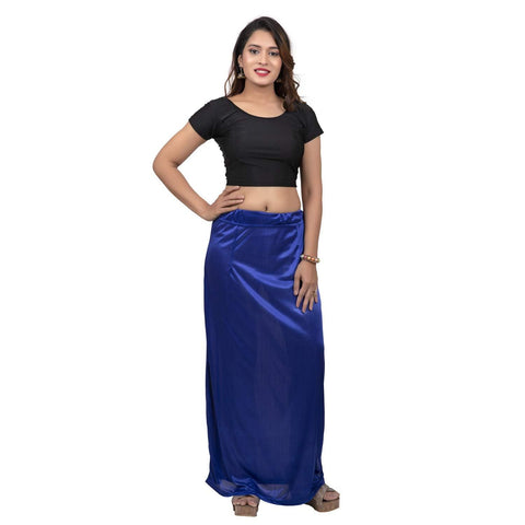 Indian Saree's Petticoat for Women Silk Satin Underskirt Solid Inner Wear - Purely Femme