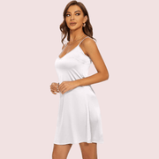 Women's Silky Tank Top Slip Dress Adjustable Straps - Purely Femme