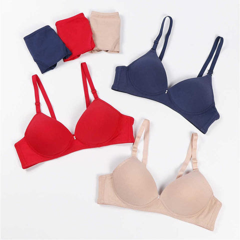 Pack of 3 Female Seamless Padded wire free Bra - Purely Femme